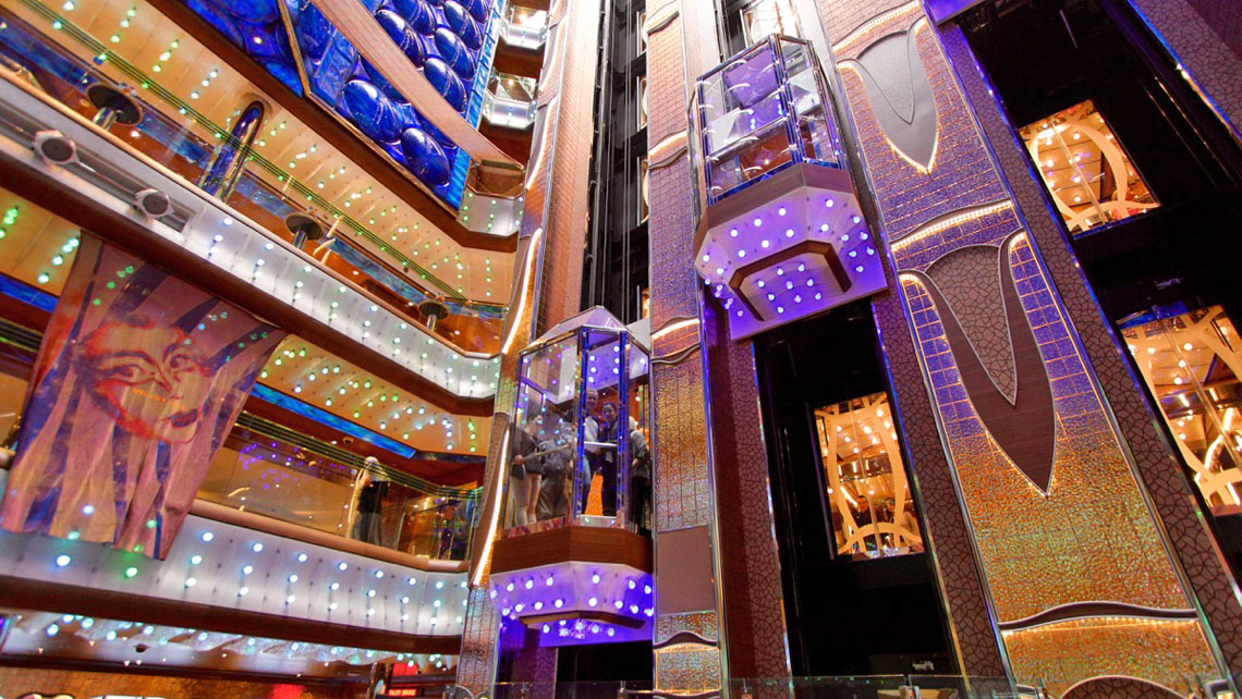 AMV Design - Costa Diadema Atrium- cruise ship interior design