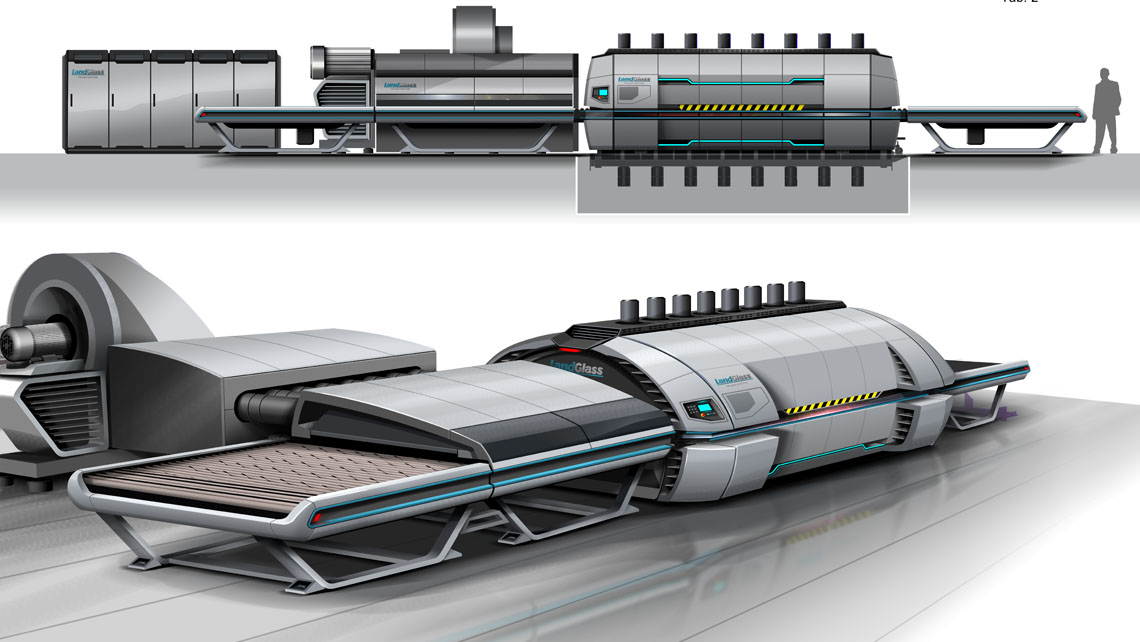 Landglass Cyclone Forno per la tempera del vetro