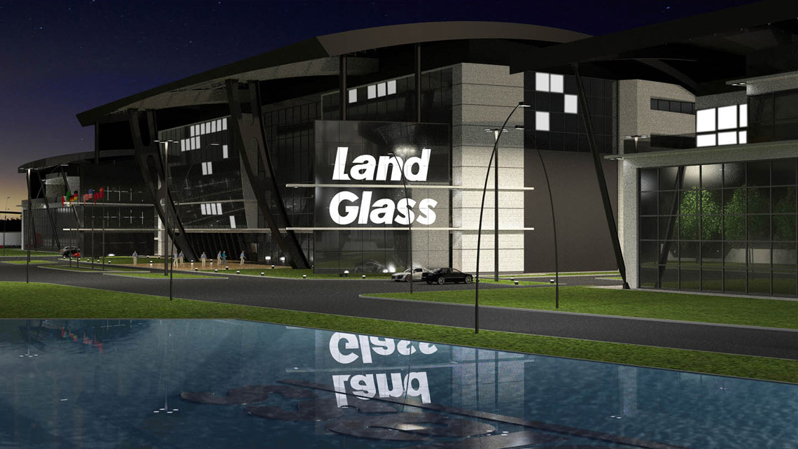 Landglass esterni edificio architettura disegno architettonico Exteriors design architecture constructive development