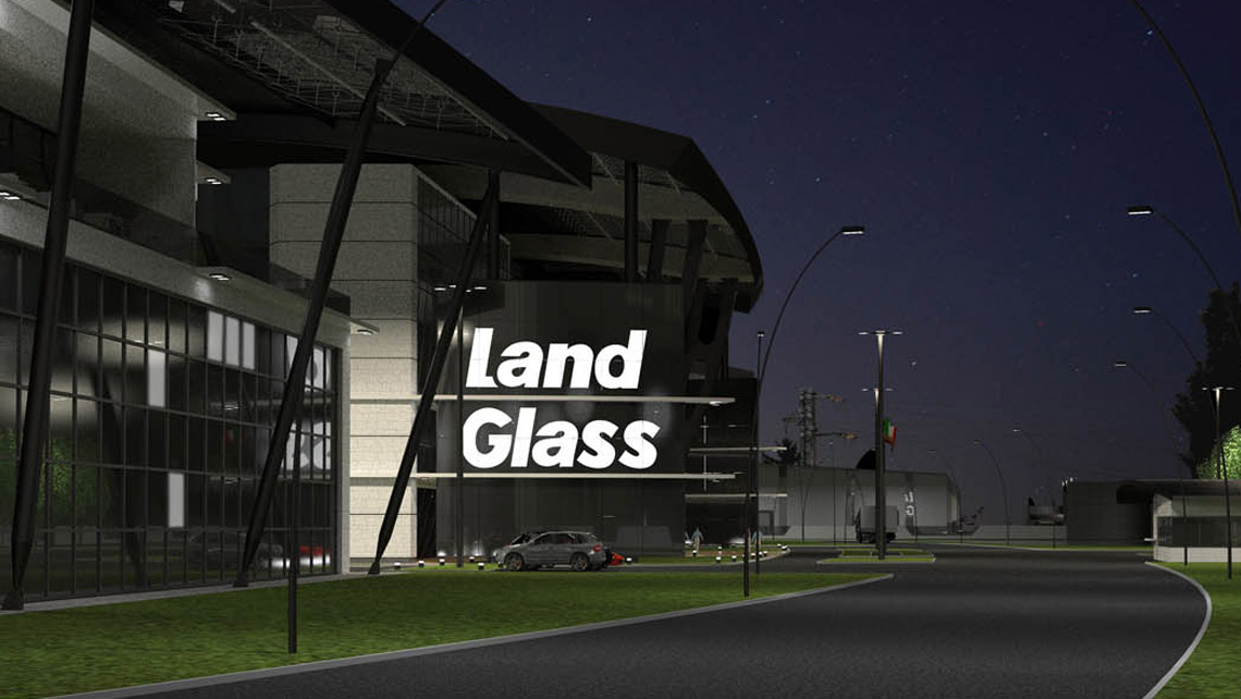 Landglass esterni edificio architettura disegno architettonico Exteriors design architecture constructive development