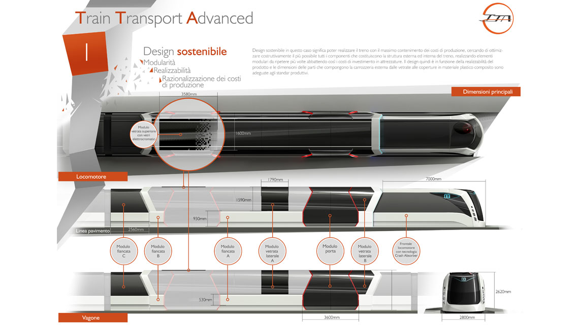 AMV Design - Treno Metropolitano Concept Lotusprize 2014 - Metropolitan Train - Train Design - Innotrans Berlin