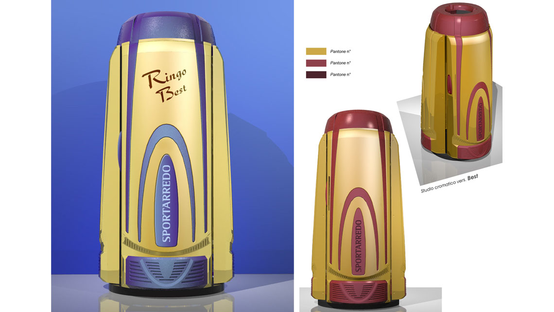 AMV Design - Sportarredo -  Solarium verticale Ringo Best Doccia abbronzante