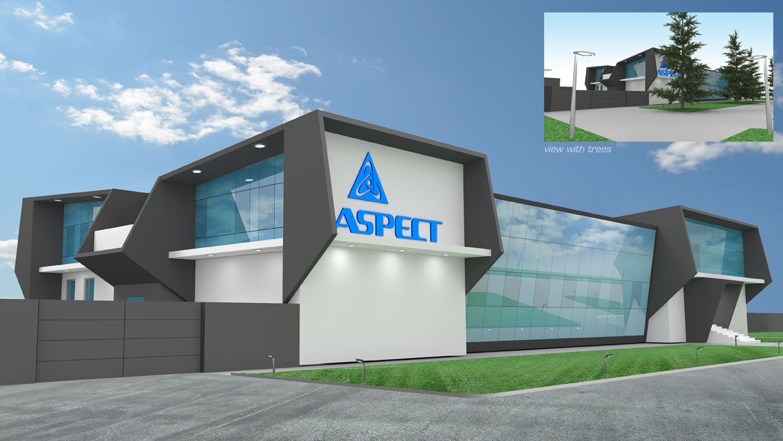 ASPECT Dubna esterni edificio architettura Exteriors design architecture