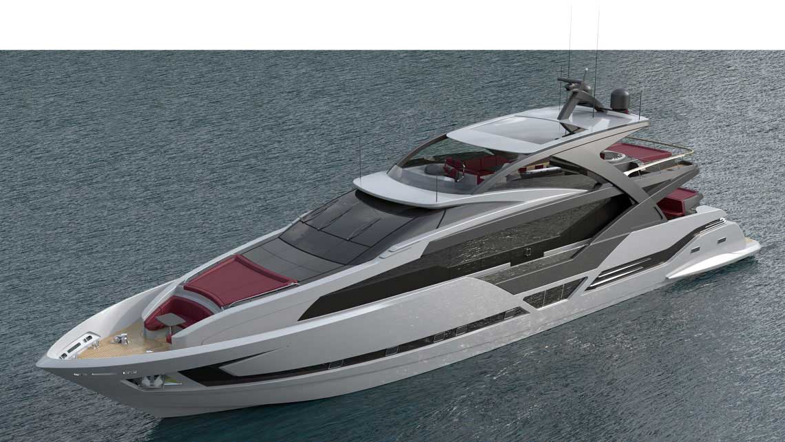 AMV Design Yacht concept of Mega Yacht 88' 128'