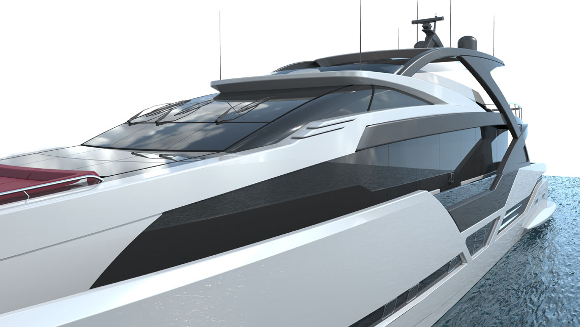 AMV Design Yacht concept of Mega Yacht 88' 128'