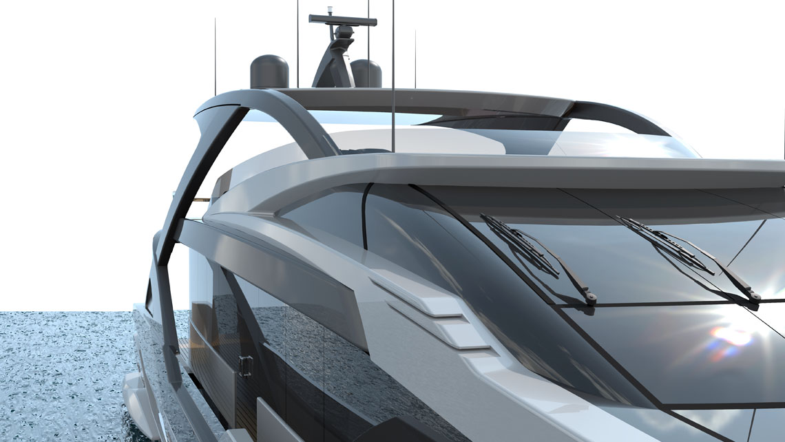 AMV Design Yacht concept of Mega Yacht 88' 128'