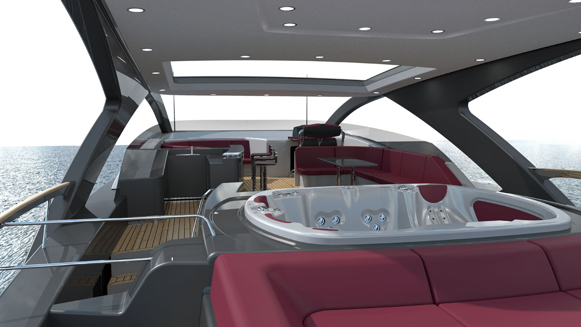 AMV Design Yacht concept of Mega Yacht 88' 128'