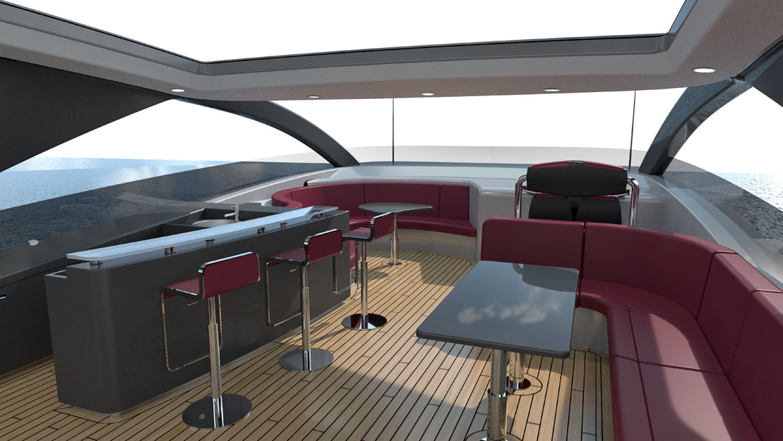 AMV Design Yacht concept of Mega Yacht 88' 128'