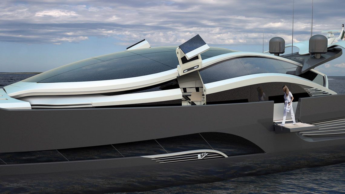 AMV Design Yacht concept of Super Yacht 125'