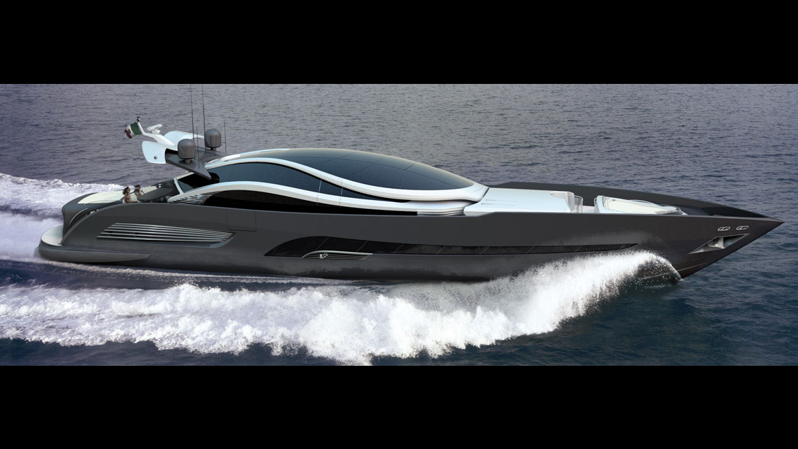 AMV Design Yacht concept of Super Yacht 125'